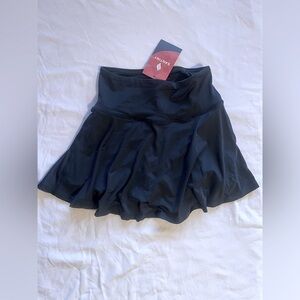 black tennis skort